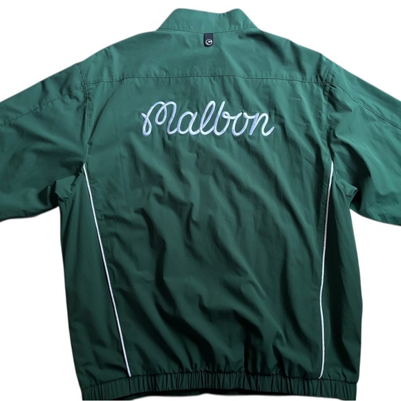 Malbon Other - NWT Malbon Golf Mens Script Windshirt Green size L  Quarter Zip Pullover S/S